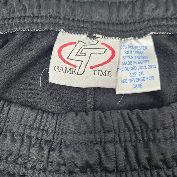 Game Time Mens 2XL Striped 100% Polyester Drawstring Waist Athletic Pants - Picture 4 of 4